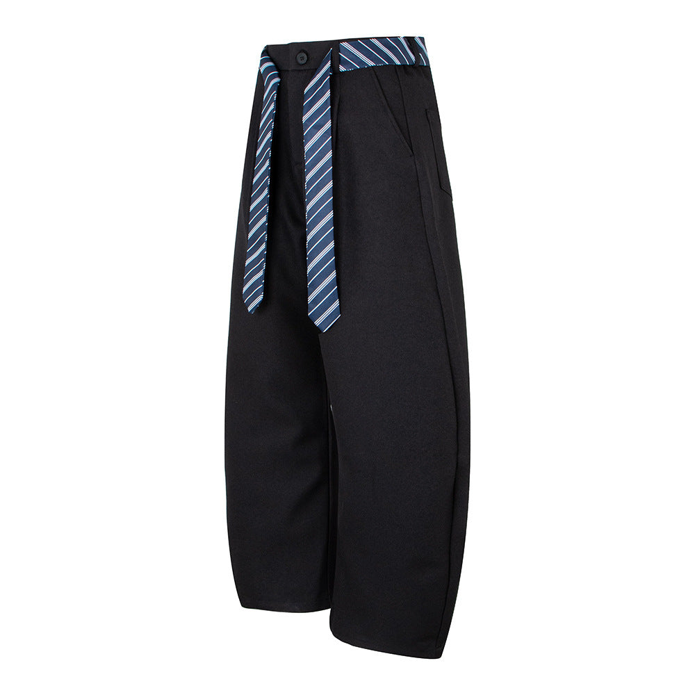 Loose, multi-purpose, drapey wide-leg casual pants