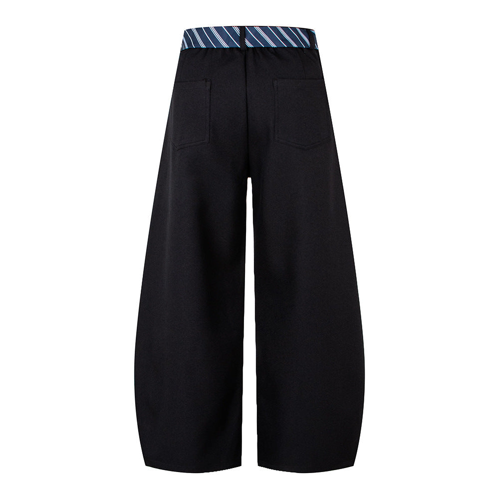 Loose, multi-purpose, drapey wide-leg casual pants