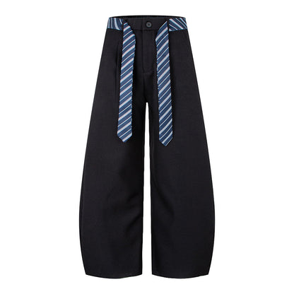 Loose, multi-purpose, drapey wide-leg casual pants