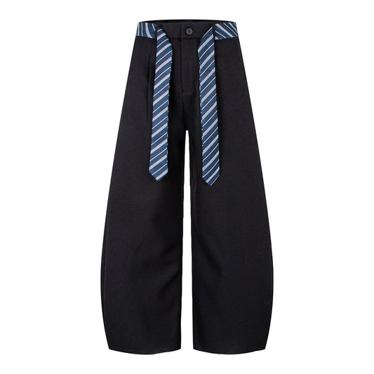 Loose, multi-purpose, drapey wide-leg casual pants