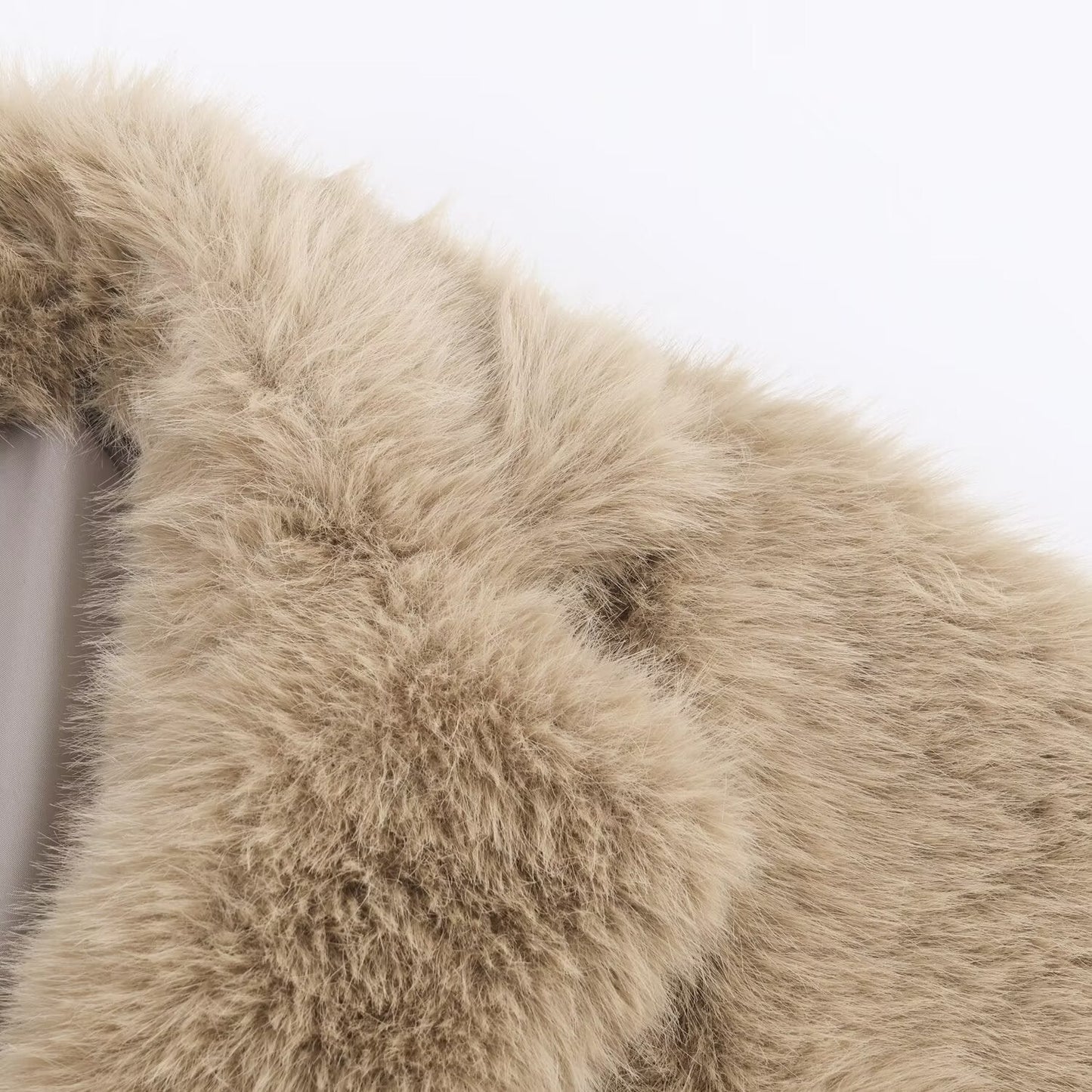 Fashion Short Faux Fur Coat Women Casual Warm Fluffy Outerwear