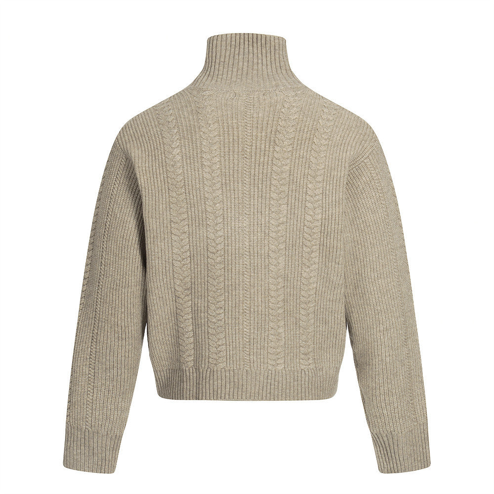 Women's Basic Turtleneck Sweater Soft Warm Long Sleeve Knit Top